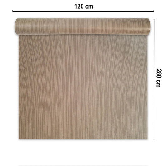 Rola panou autoadeziv, PVC premium, Naimeed D7420, textura usor in relief, cu aspect lemnos, 2.5mm grosime, 120x280cm, Maro deschis