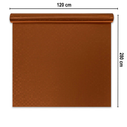 Rola panou autoadeziv, PET premium, Naimeed D7423, design 3D cu model in relief, 2.5mm grosime, 120x280cm, Bronz