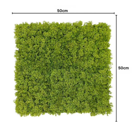 Panou din plante artificiale, Naimeed D7428, Verde, 50x50 cm