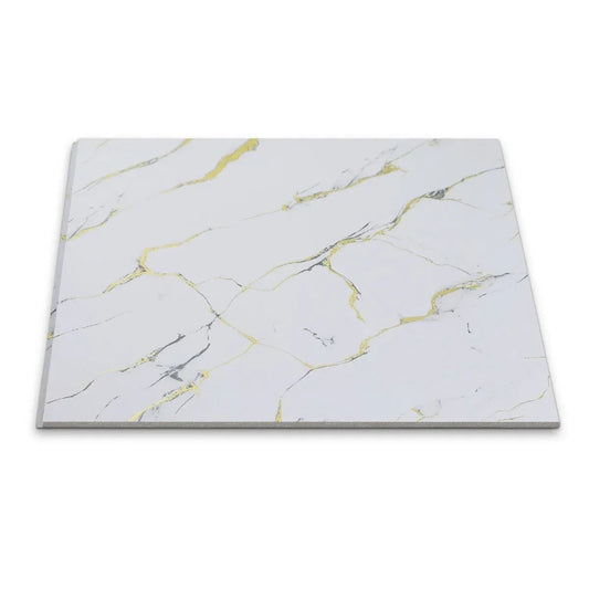 Panou decorativ, riflaj, polimer rigid, Naimeed D7618, Dimensiuni 270x30.5x0.45cm, Alb