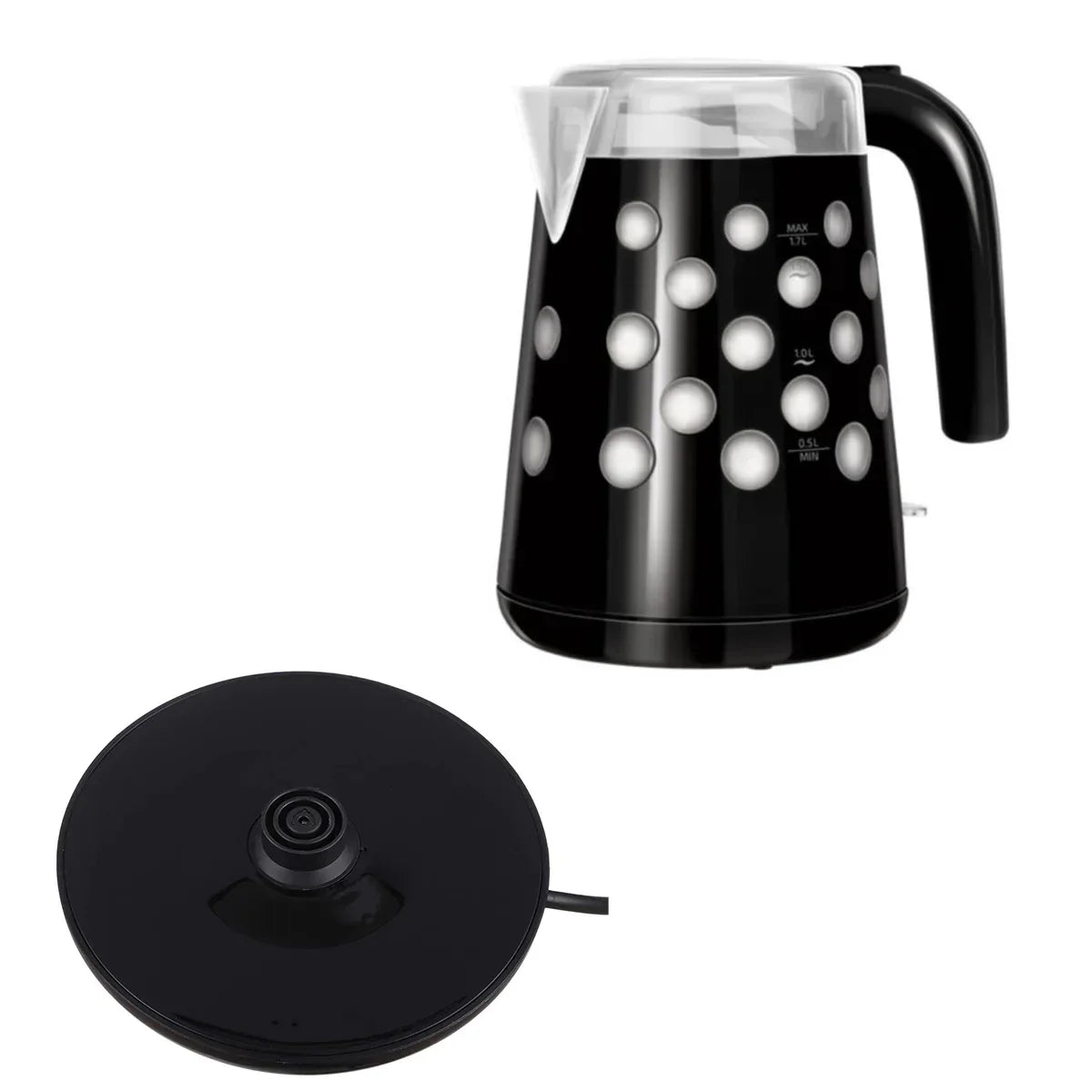 Fierbator apa, Sokany FK-1621A, 1850W, capacitate 1.7L, control temperatura, indicator luminos, Negru