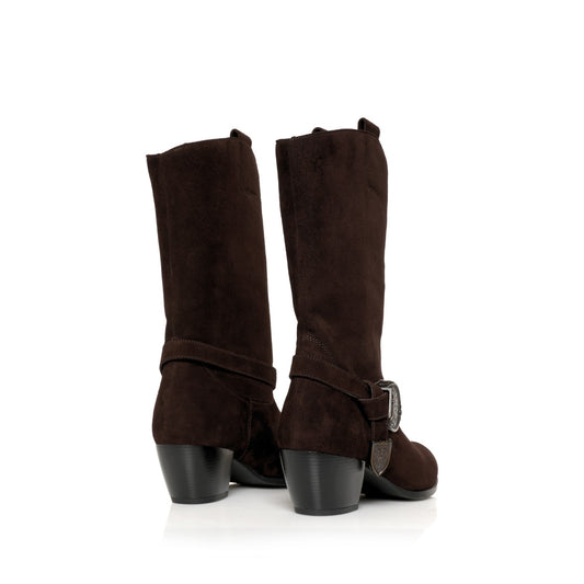 Santiag Chocolate Suede