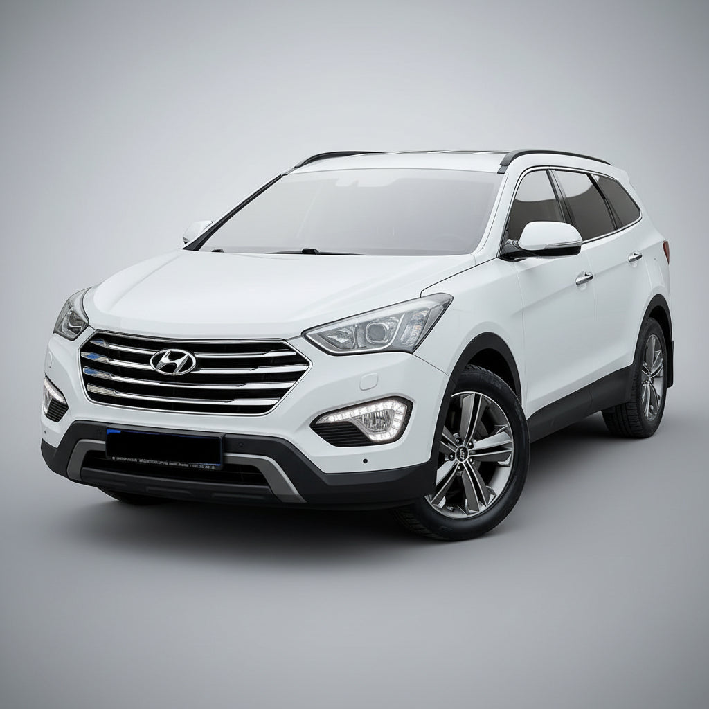 Covorase Auto Hyundai Grand Santa Fe (2013–2015) - Cauciuc Tip Tavita-Blue