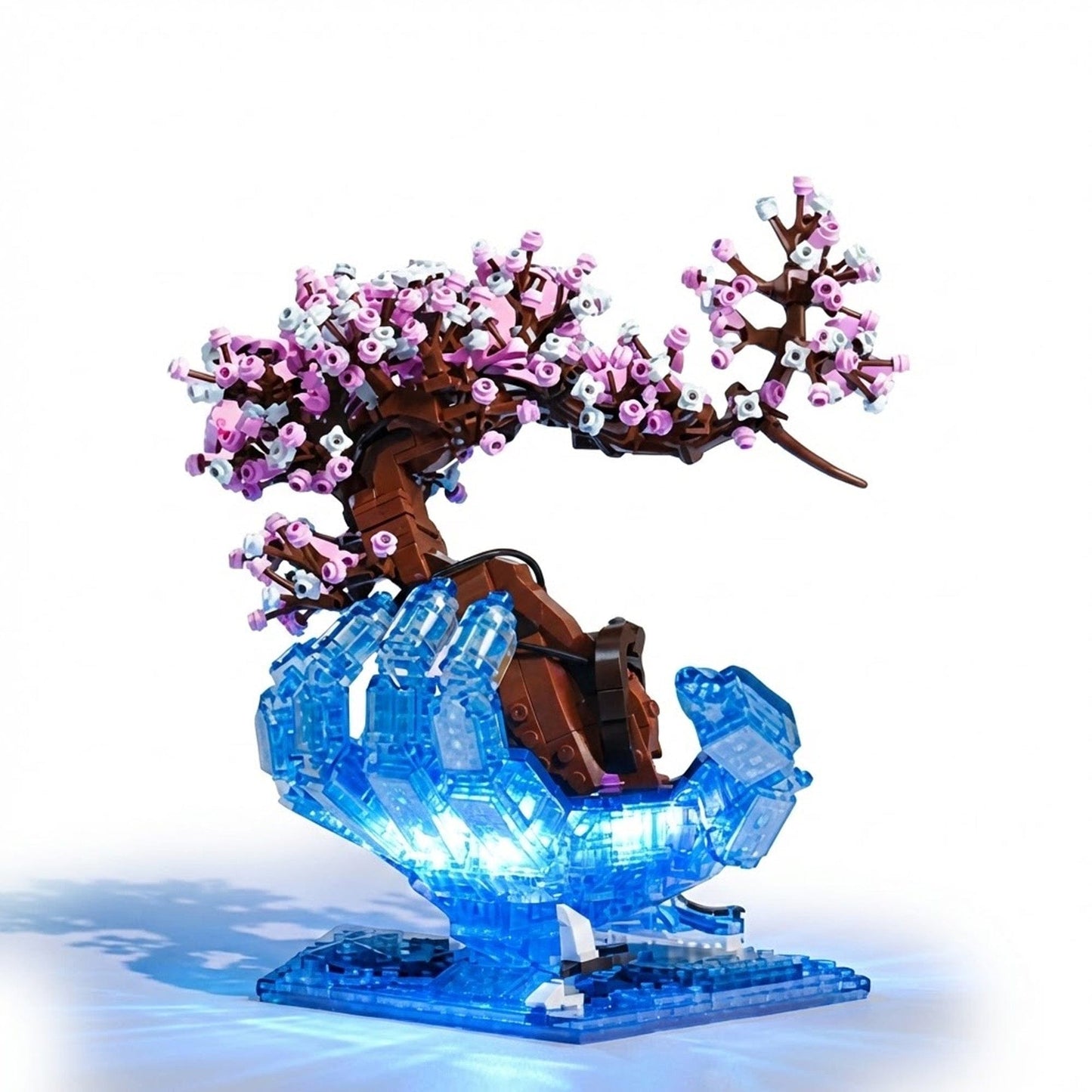 Set Constructie 3D Timebox, Model Cherry Blossom LED, Multicolor