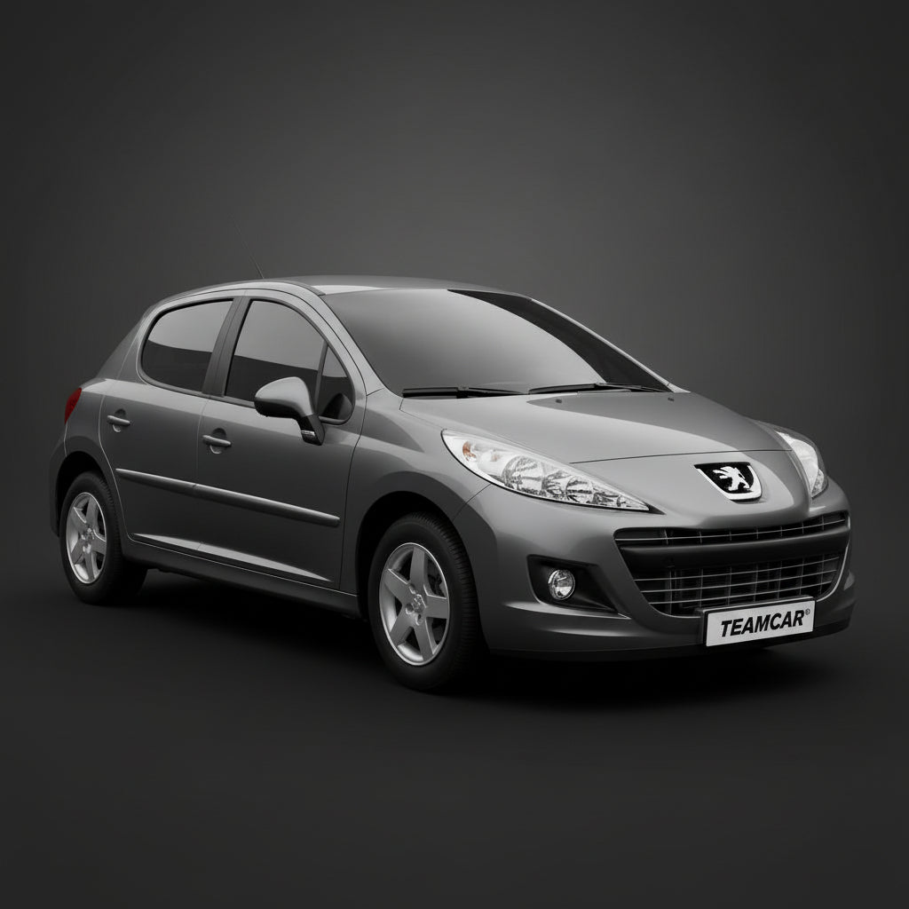 Covorase Tip Tavita Compatibile Peugeot 207 Hatchback (5 usi 2009-2012)-Black