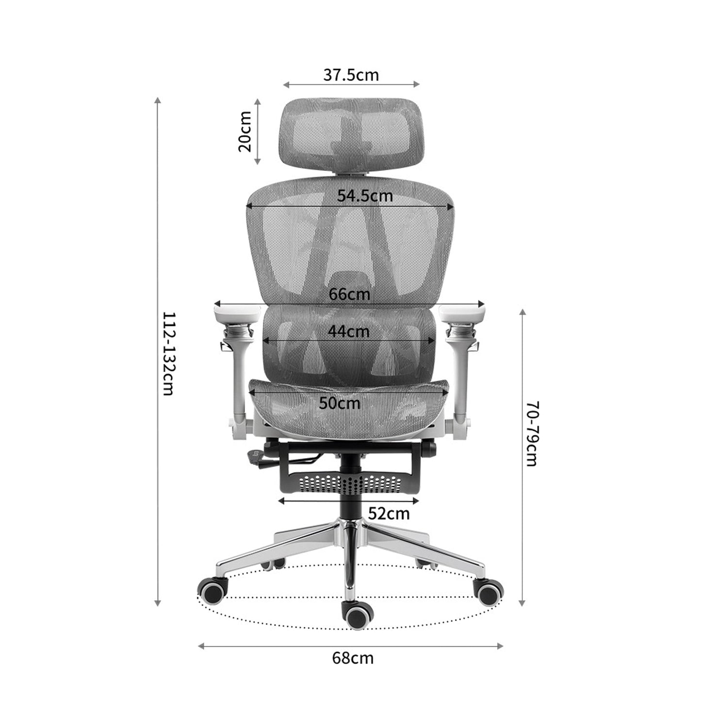 Scaun birou ergonomic Timebox, 360°, 9D armrest, 8D tetiera, Negru