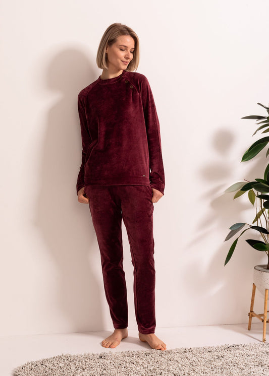 Hanorac Damă Velvet Bordo