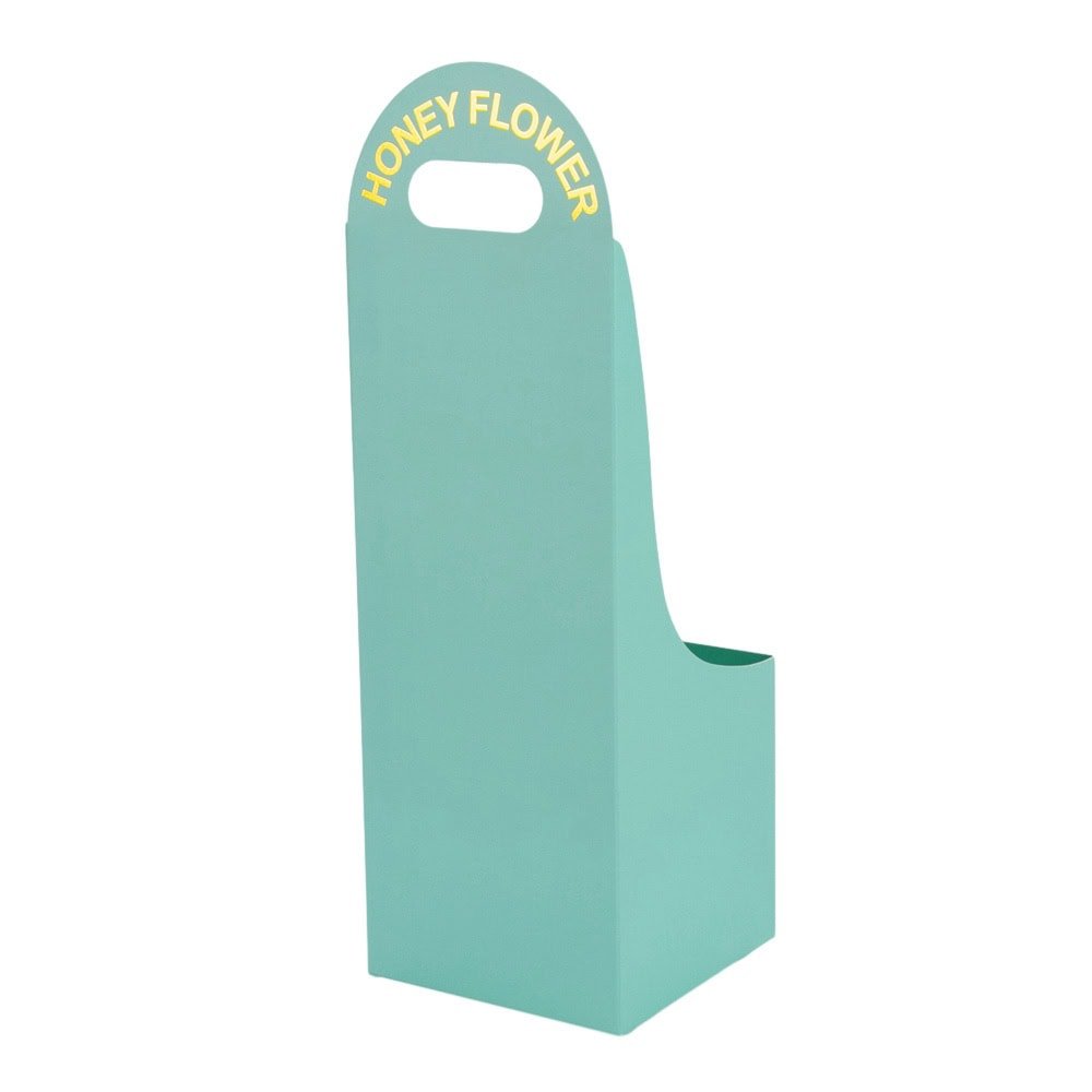 Cutie mică pătrată pentru flori - turcoaz (set 10 buc)