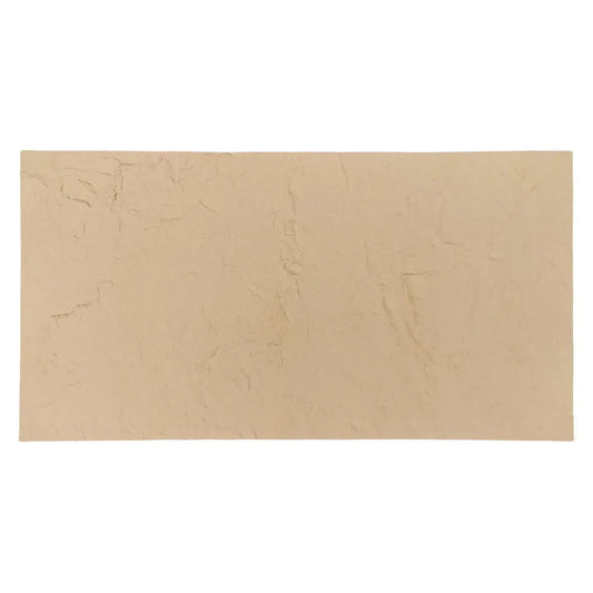 Set 10 panouri decorative din praf de piatra, Naimeed D7317, flexibile, ignifuge, strat protector ceramic, rezistente la razele UV, 120x60x0.2 cm, crem