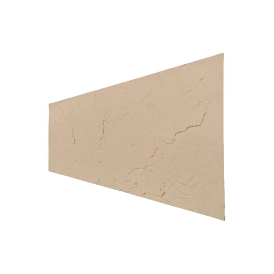 Panou decorativ din praf de piatra, Naimeed D7317, flexibil, ignifug, strat protector ceramic, rezistente la razele UV, 120x60x0.2 cm, crem