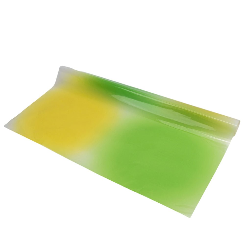Foi de ambalat decorative din plastic - galben (set 20 buc) 58x58cm