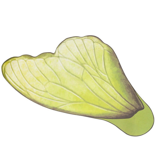 Foi de ambalat decorative model aripi de fluture - verde (set 10 buc)