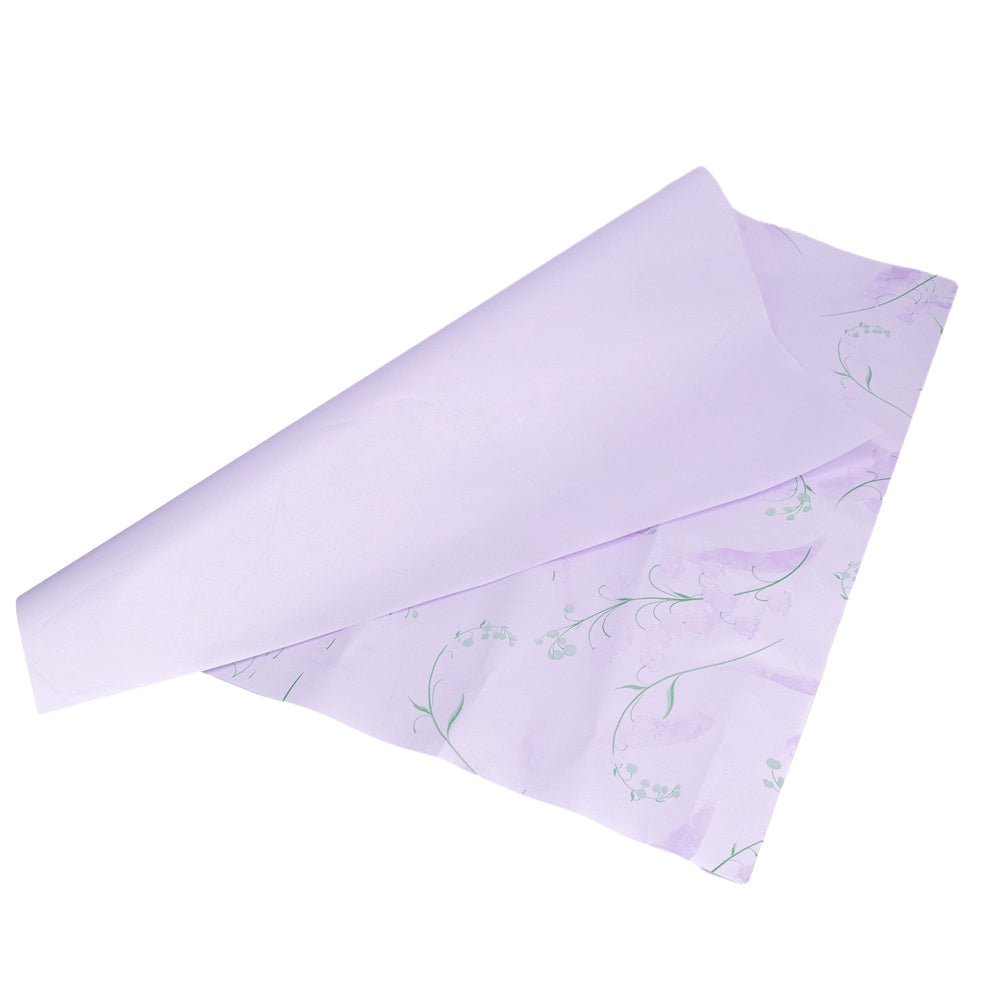 Foi de ambalat decorative model floral - mov (set 20 buc) 60x60cm