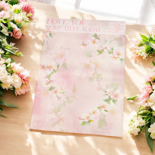 Foi de ambalat decorative model floral vintage - roz (set 10 buc)
