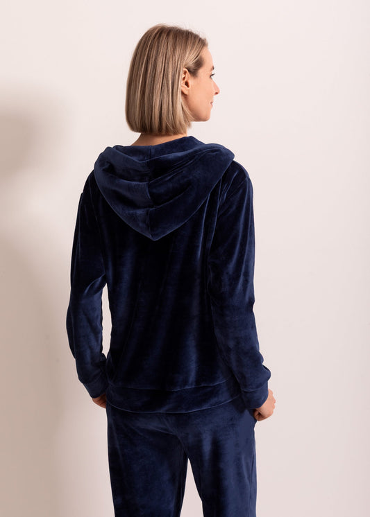 Hanorac Damă Velvet Bleumarin