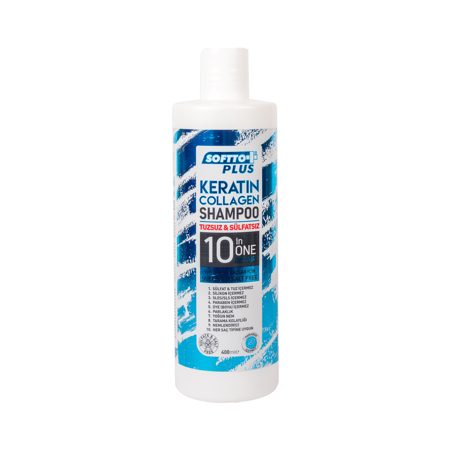 Șampon Fără Sare cu Keratină și Colagen