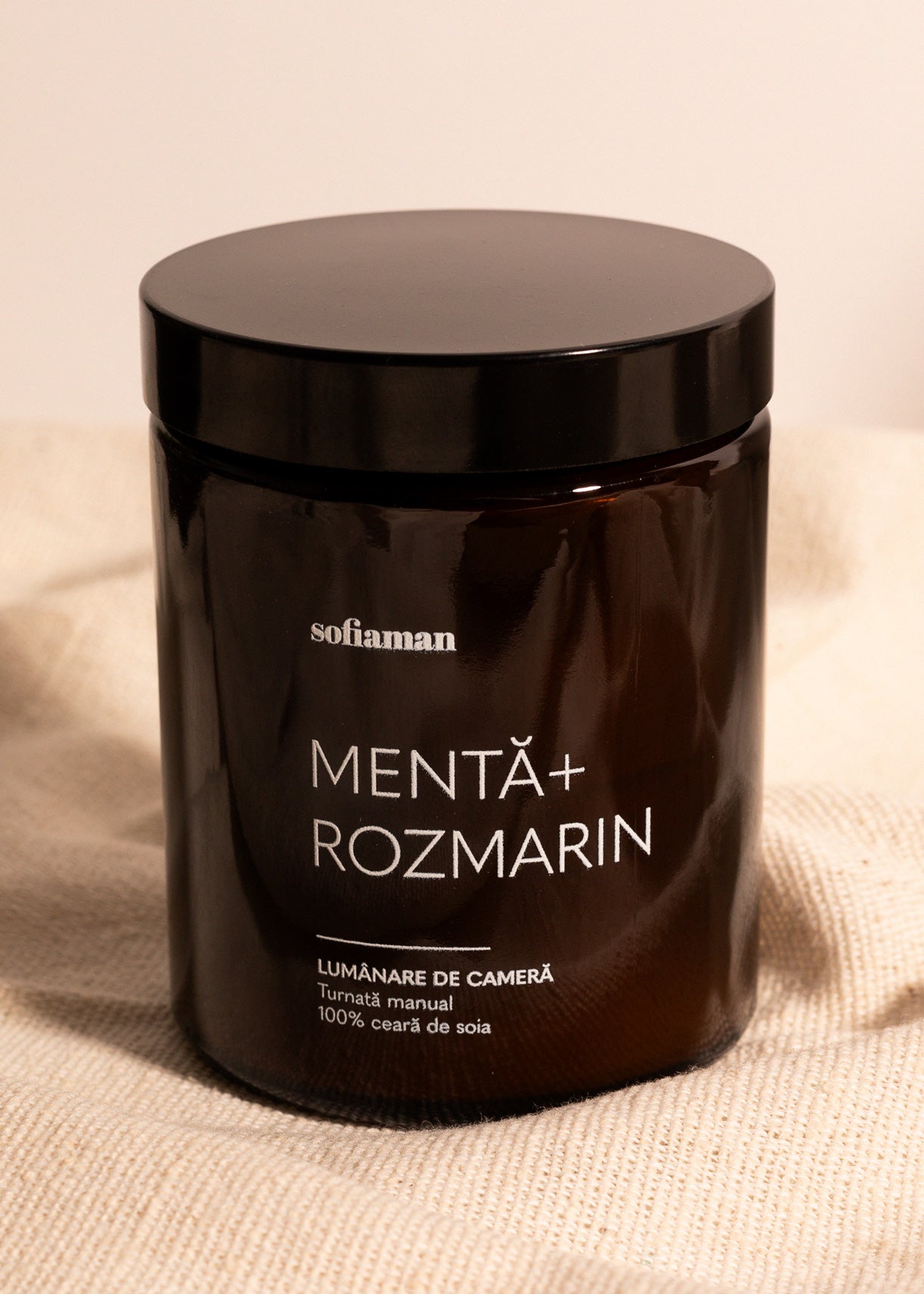 Lumânare Din Ceară De Soia Mentă Și Rozmarin