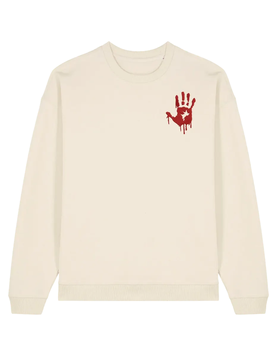 Bloody hand sweatshirt The Walking Dead