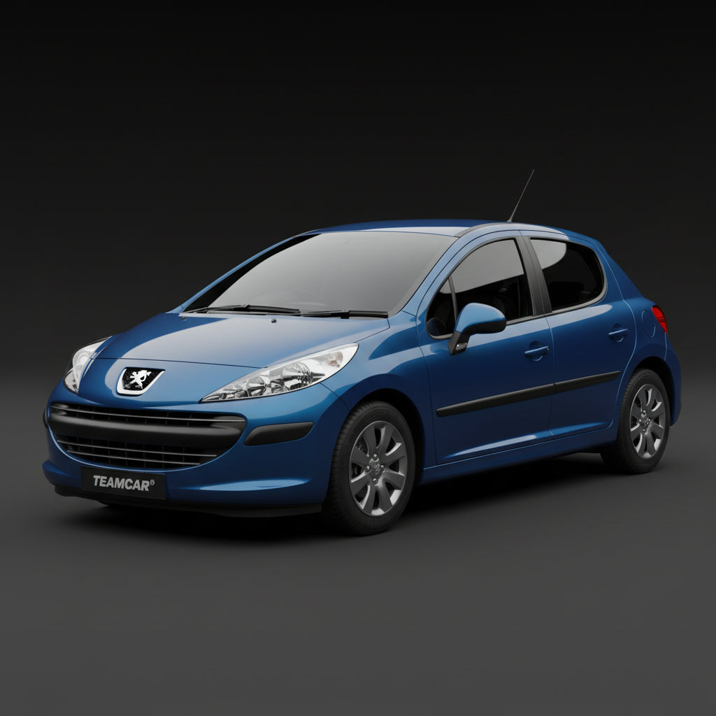 Covorase Auto Tip Tavita Compatibile Peugeot 207 Hatchback (5 usi 2006-2009)-Blue