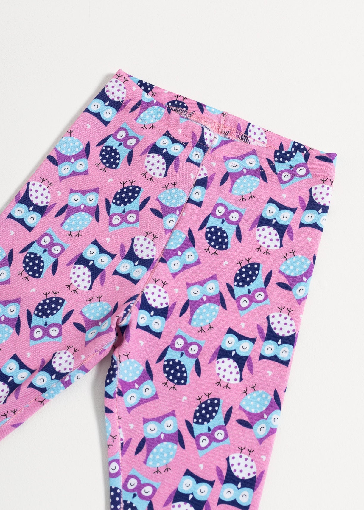 Pijama Baby Pink Owl Bumbac