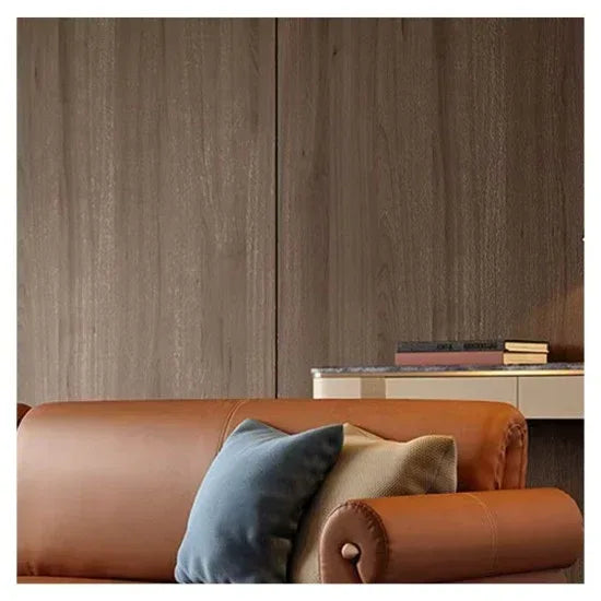 Panou decorativ riflaj WPC, Naimeed D7555, sistem de imbinare straight, aspect rafinat si montaj usor, 260x61.1x0.9cm, gri