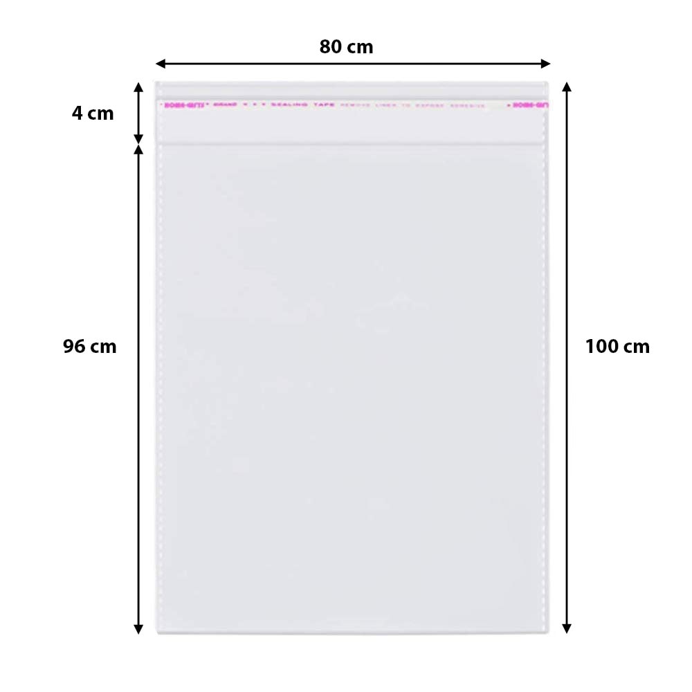 Pungi cu clapetă adezivă - lungimi între 45 și 100cm (set 100 buc)