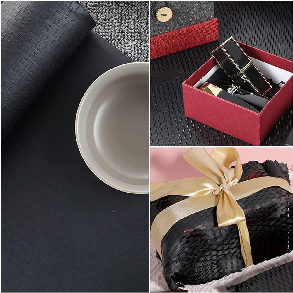 Rolă hârtie kraft fagure 50cm x 50m - negru