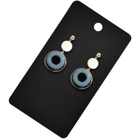 Suport cercei și colier din hârtie - negru (set 100 buc) 6x9cm