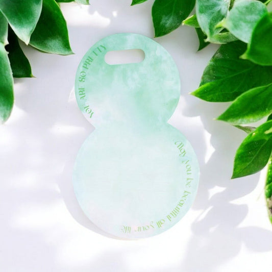 Suport rotund pentru flori - verde deschis (set 10 buc)