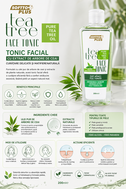 Tonic Facial Cu Extract De Arbore De Ceai 200 ml