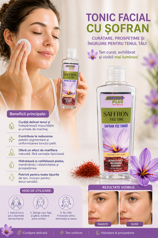 Tonic Facial Cu Șofran - 200 ml