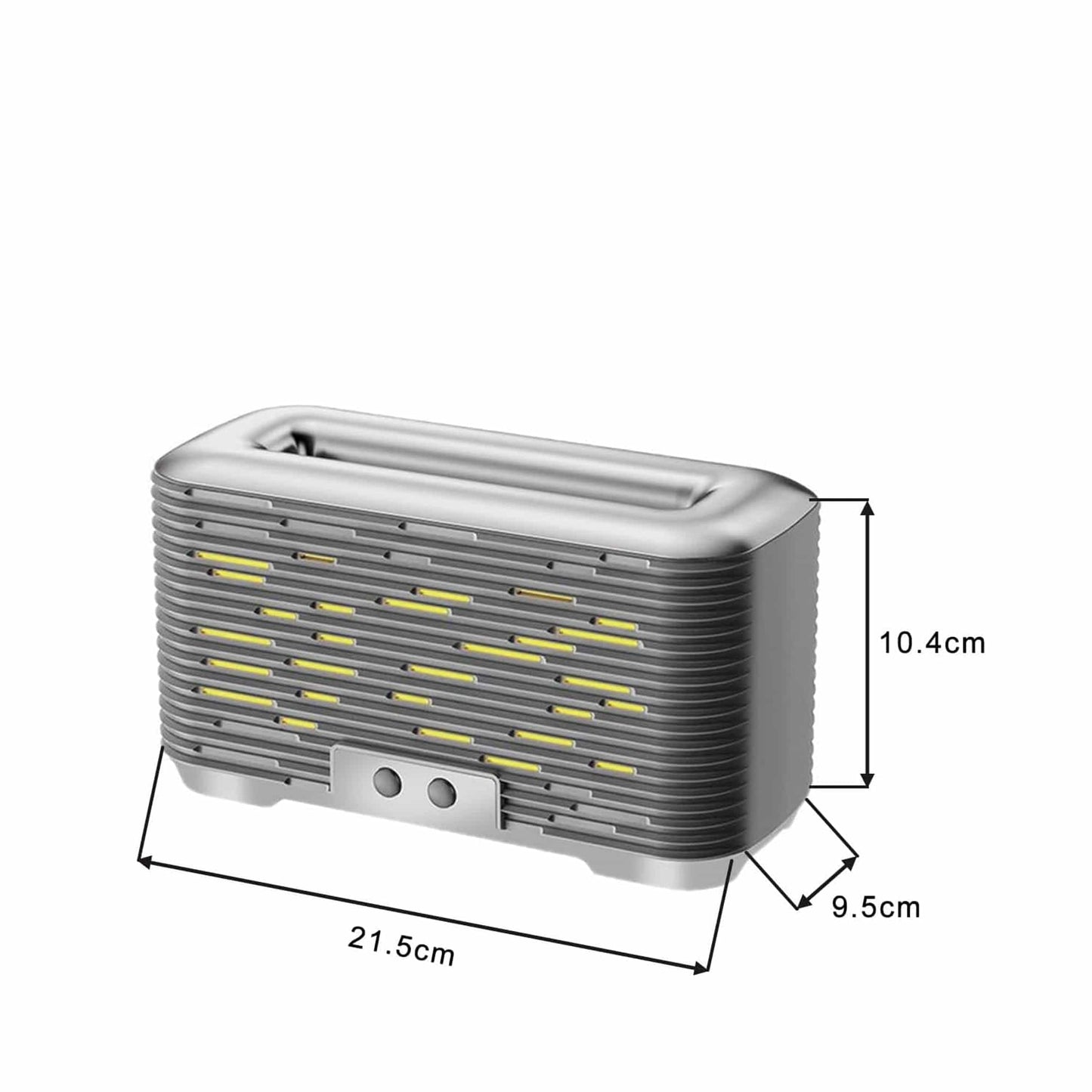 Umidificator Aromaterapie, Difuzor de ulei esential, Capacitate 350ml, Gri