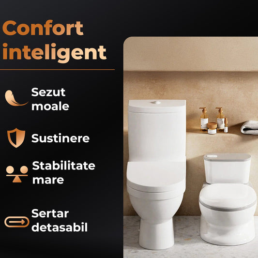 Toaleta cu Design Realist pentru Copii, Alb