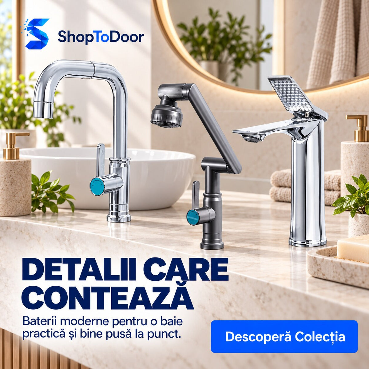 Baterii moderne pentru baie – ShopToDoor