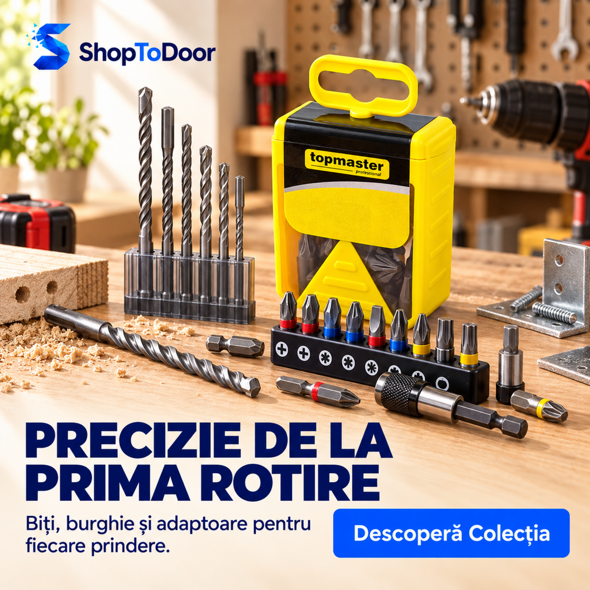 Biți, Burghie & Adaptoare – Precizie de la prima rotire
