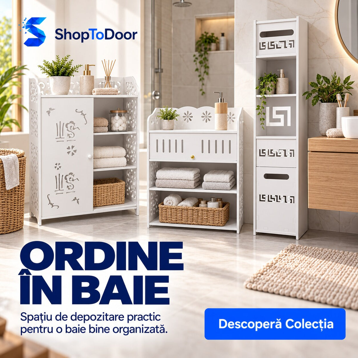 Dulăpioare practice pentru baie – ShopToDoor