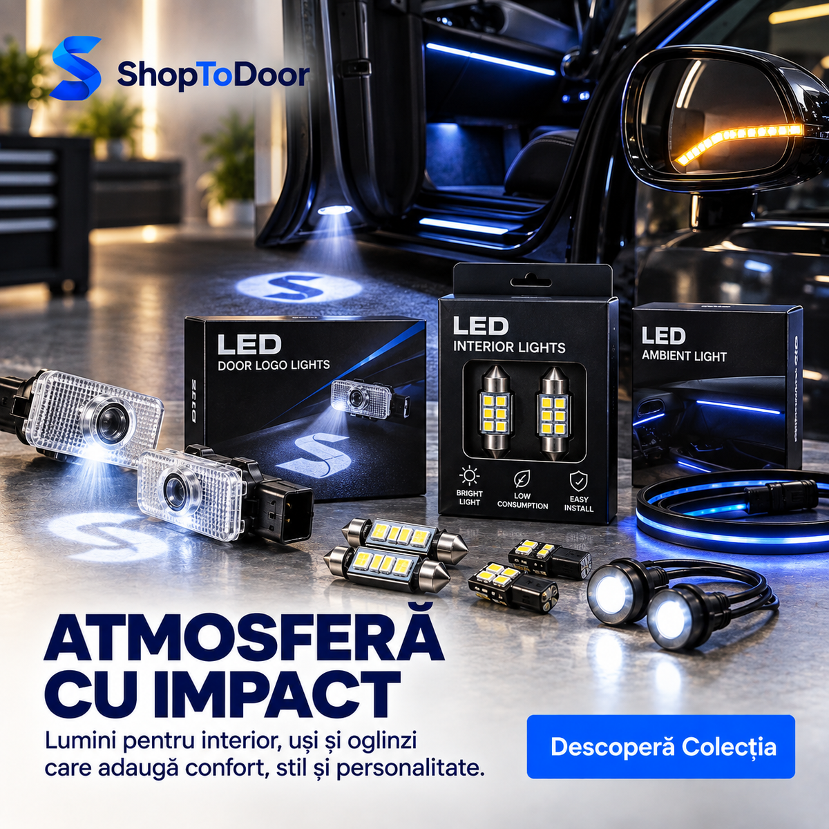 Iluminare Interioară, Uși și Oglinzi - ShopToDoor