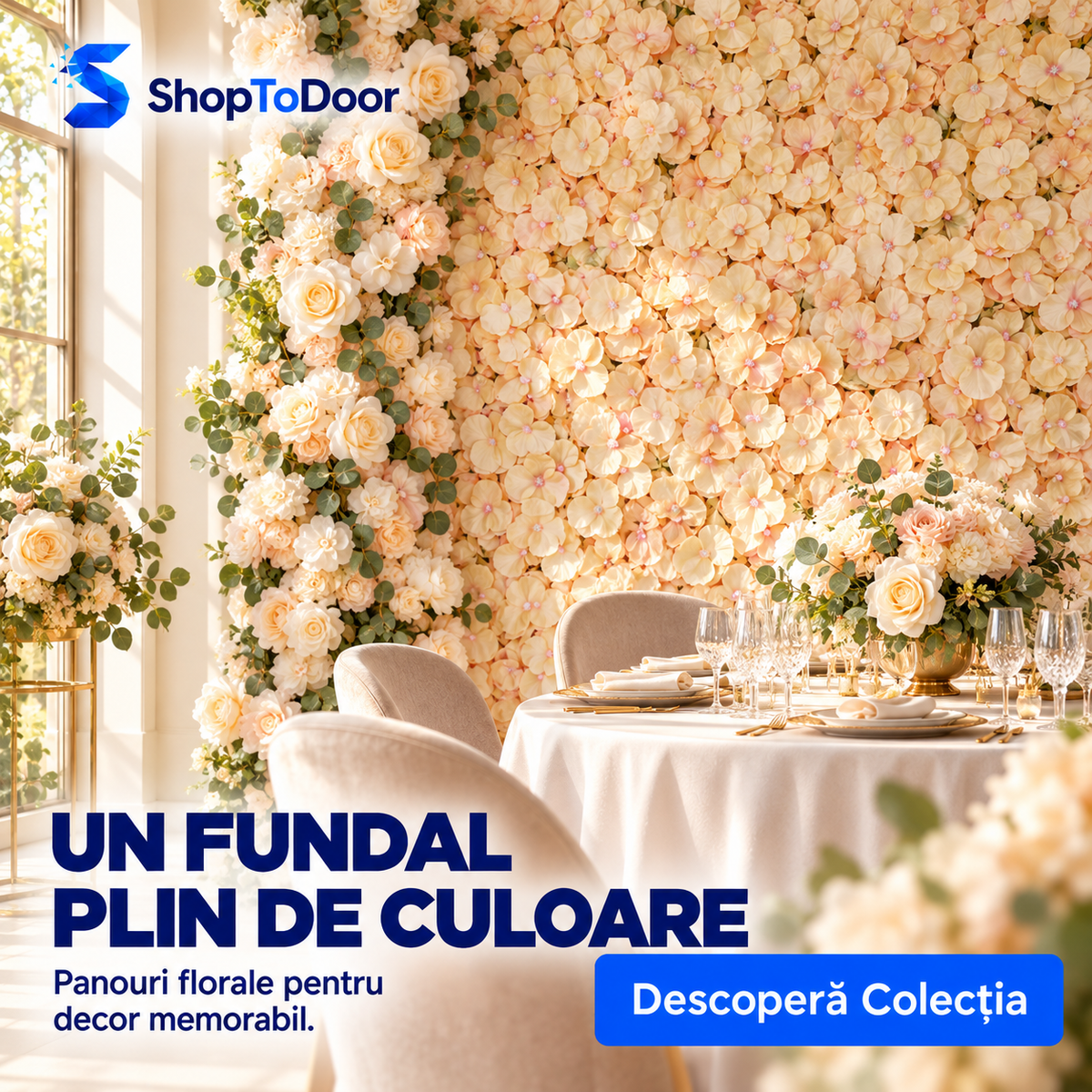 Panouri din Flori Artificiale – ShopToDoor