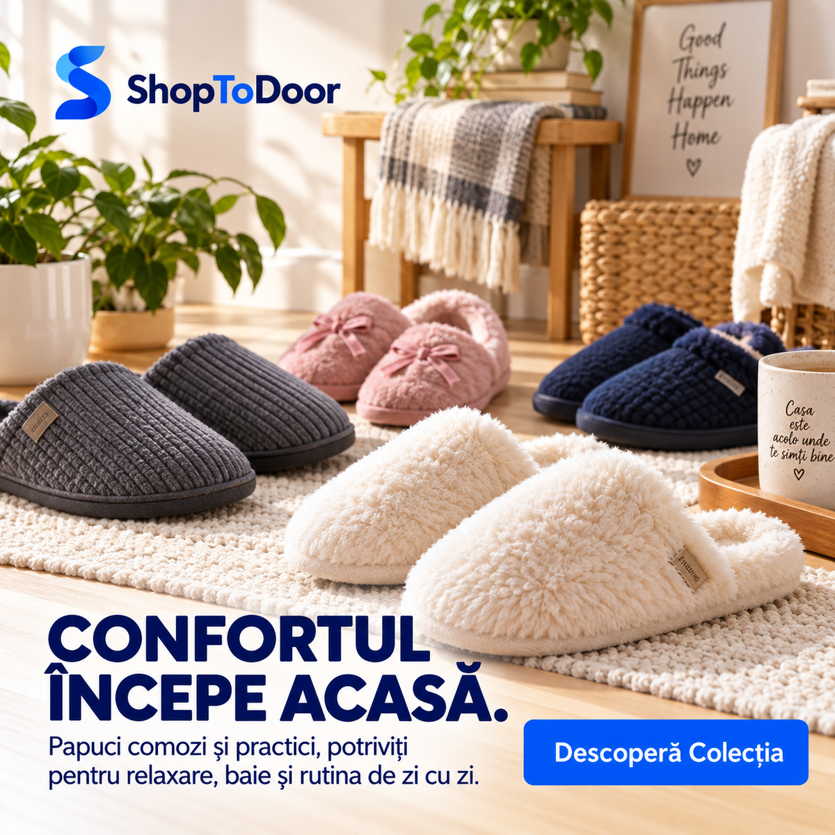 Papuci de casă - ShopToDoor