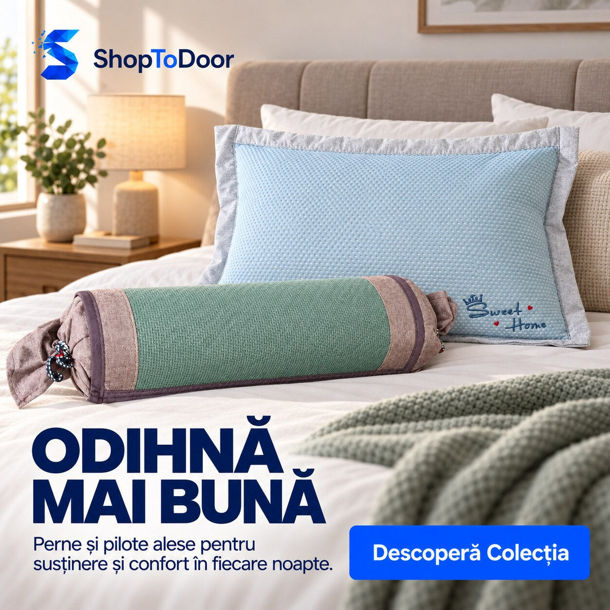 Perne și pilote – odihnă mai bună | ShopToDoor