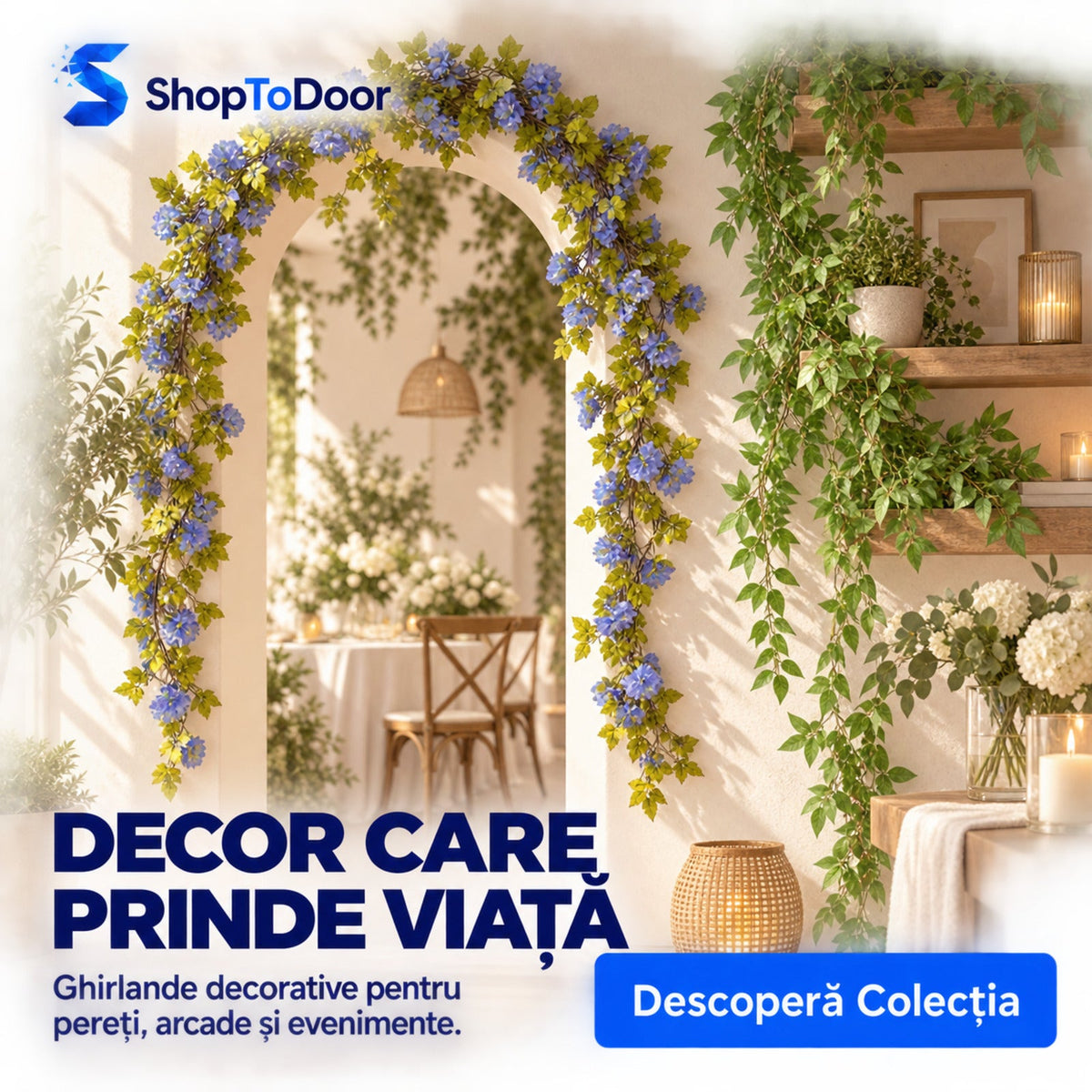 Card colecție Plante Artificiale tip Ghirlandă