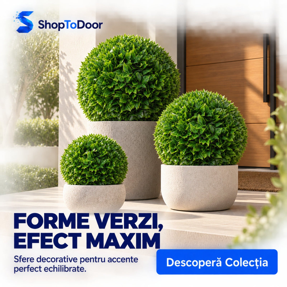 Card colecție Plante Artificiale tip Sferă