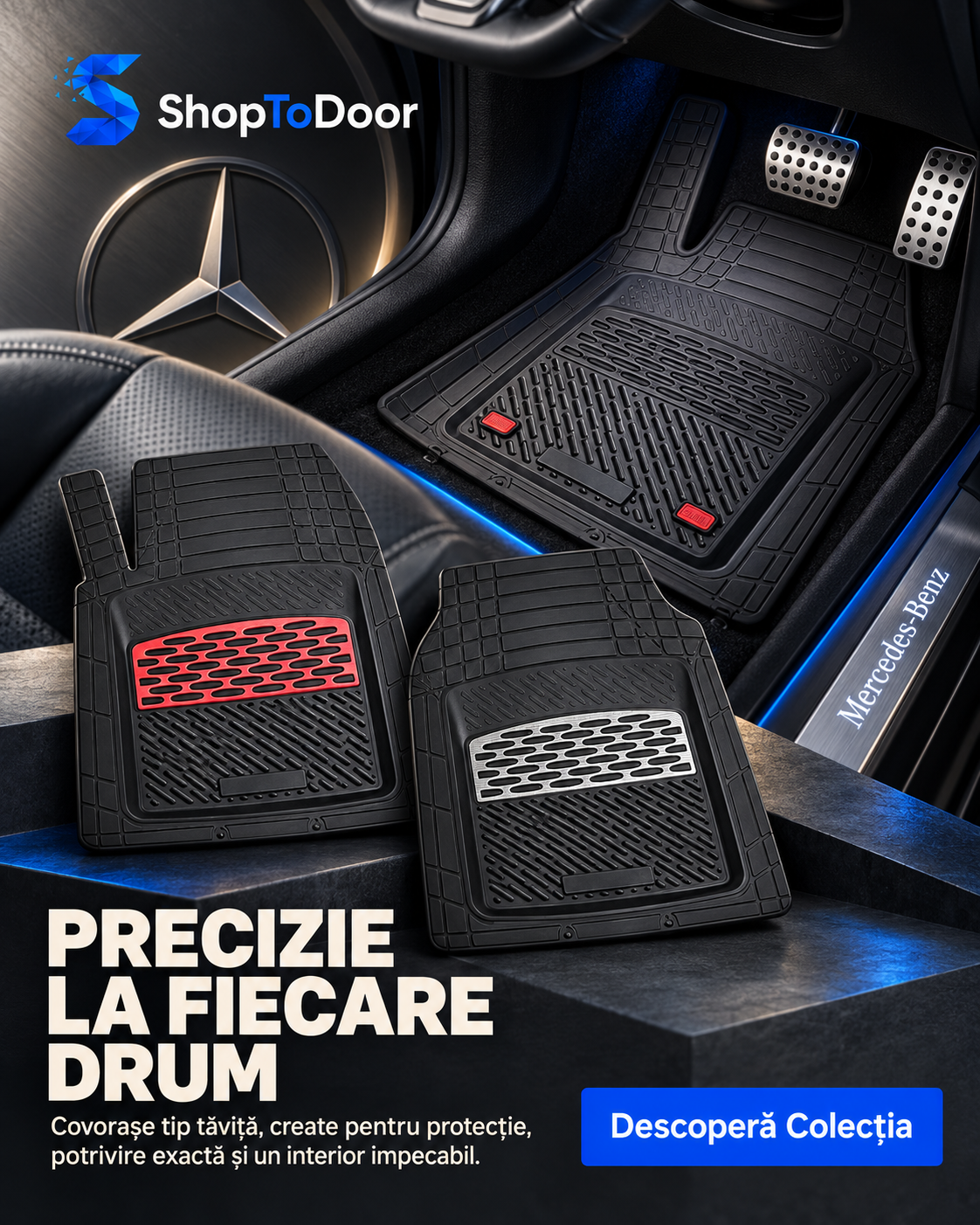 Covorașe auto Mercedes-Benz – precizie la fiecare drum | ShopToDoor