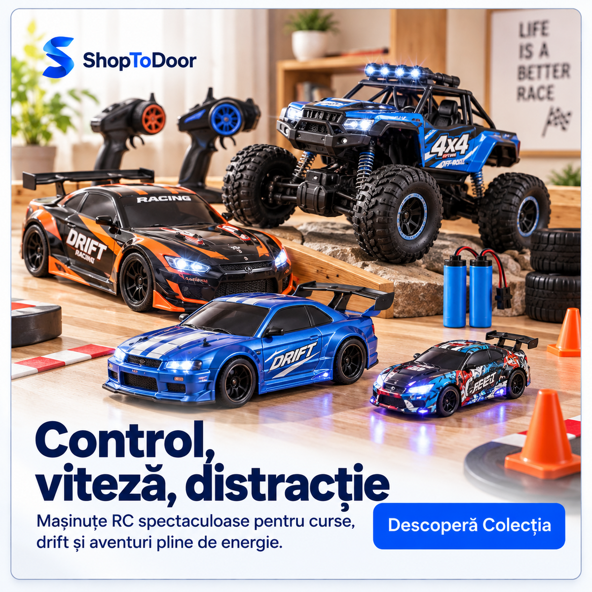 Jucării cu Telecomandă – mașinuțe RC pentru curse și drift