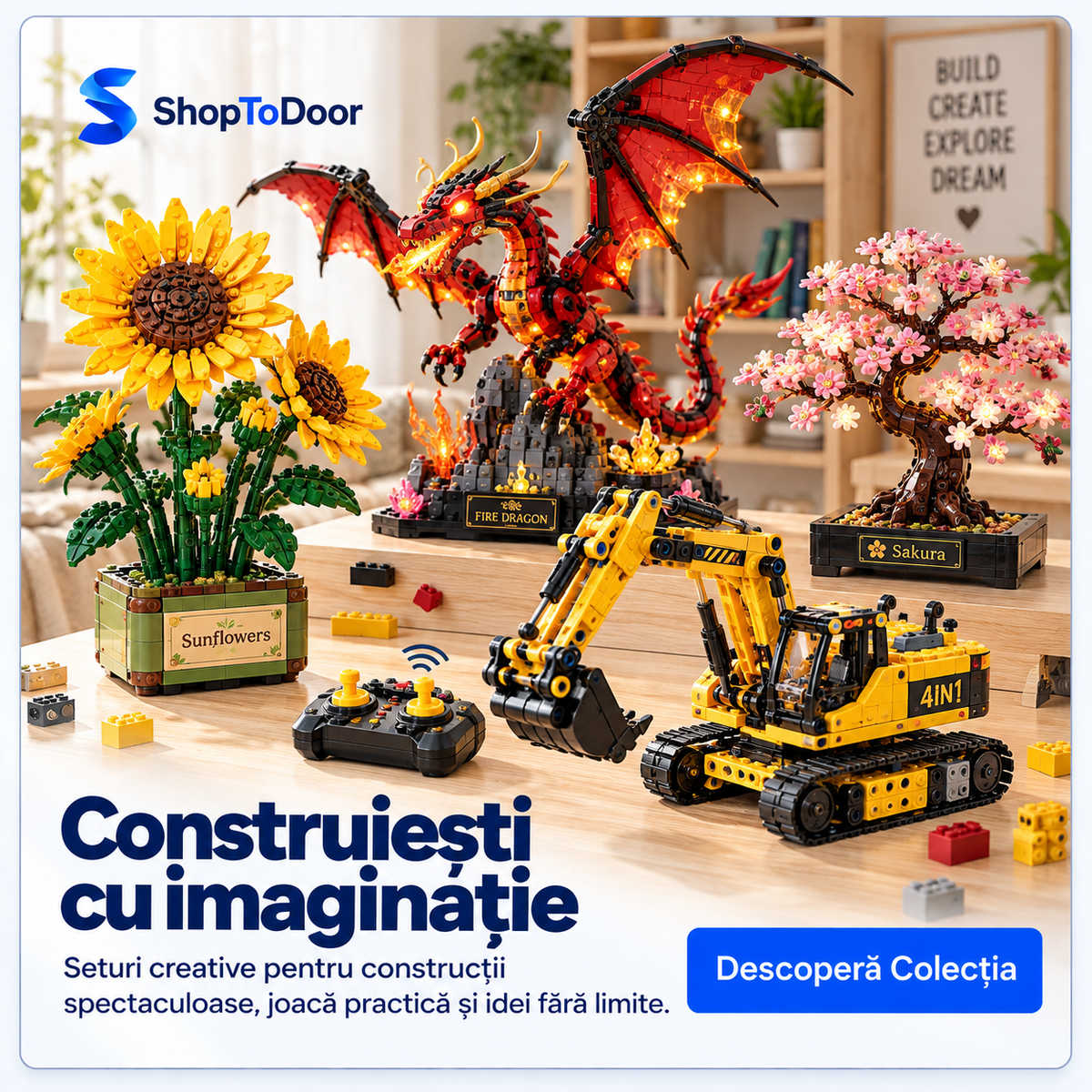 Seturi de Construcție – joacă creativă și construcții spectaculoase