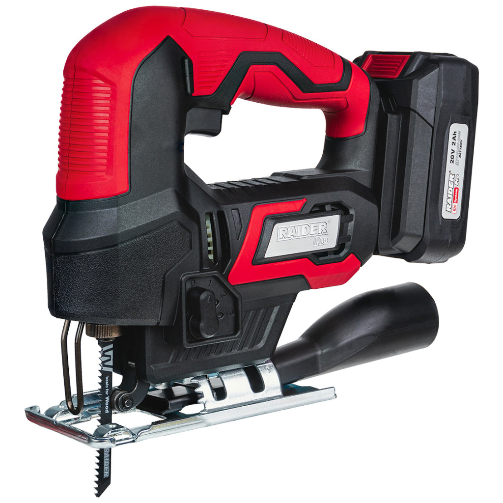 Raider R20 Fierastrau pendular prindere rapida 80mm 2.0Ah RDP-KJS20
