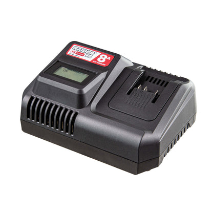 Raider R20 Incarcator rapid 8Ah pentru acumulator 20V
