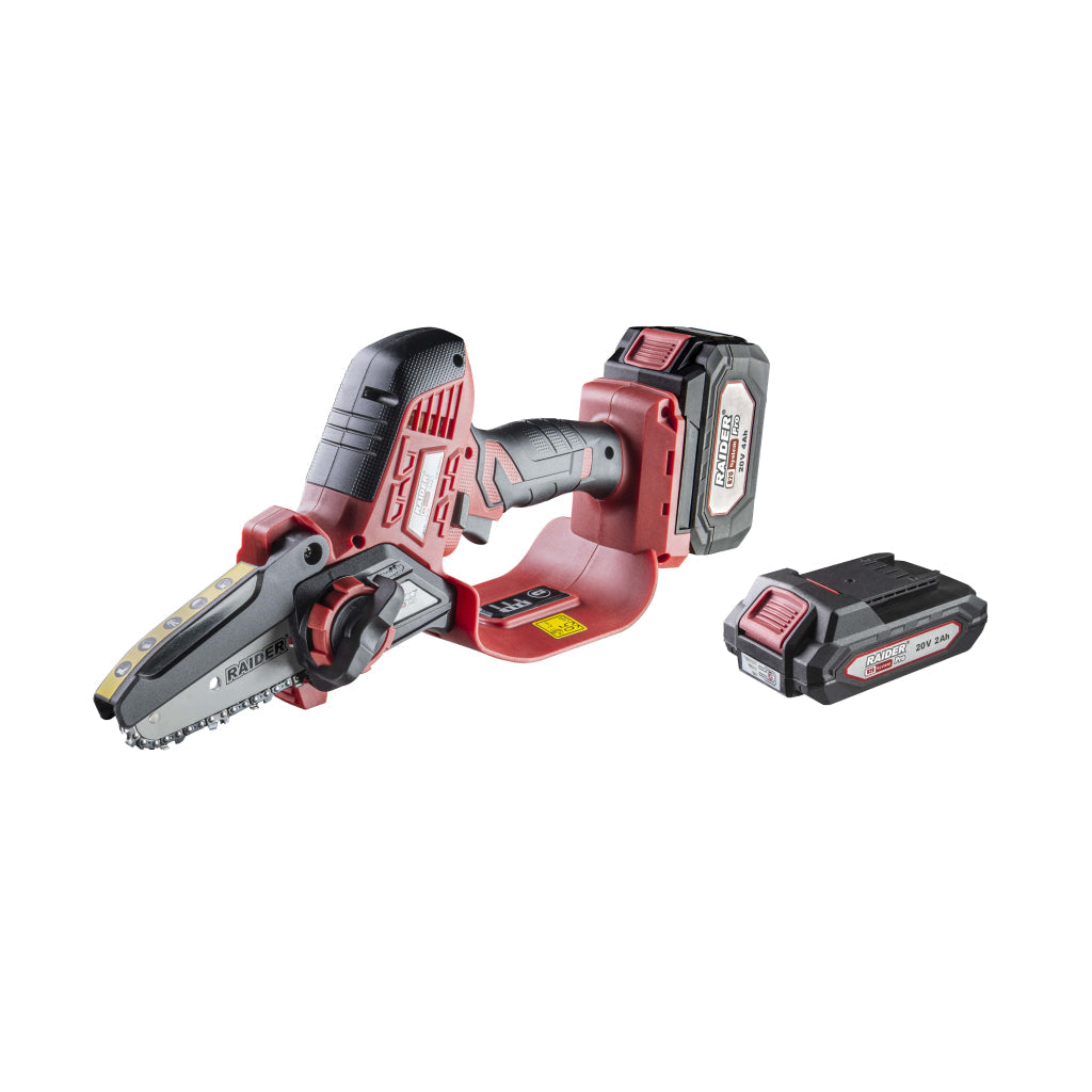 Raider R20 Fierastrau de gradina cu lant si lama 20V 100mm 2.0 + 4.0Ah RDP-SBGP20