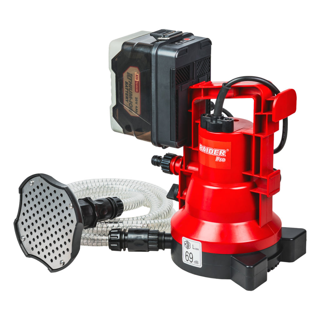 Raider R20 Pompa submersibila cu plutitor  20V 53L/min 10m 3/4" SOLO RDP-CWP20
