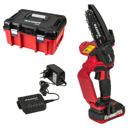 Raider R20 Fierastrau de gradina cu lant si lama 20V 120mm 2.0Ah RDP-YGP20